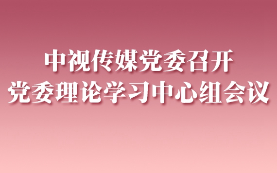 中(zhong)視傳(chuan)媒黨委(wei)召開黨委(wei)理(li)論學(xué)習中(zhong)心組會議